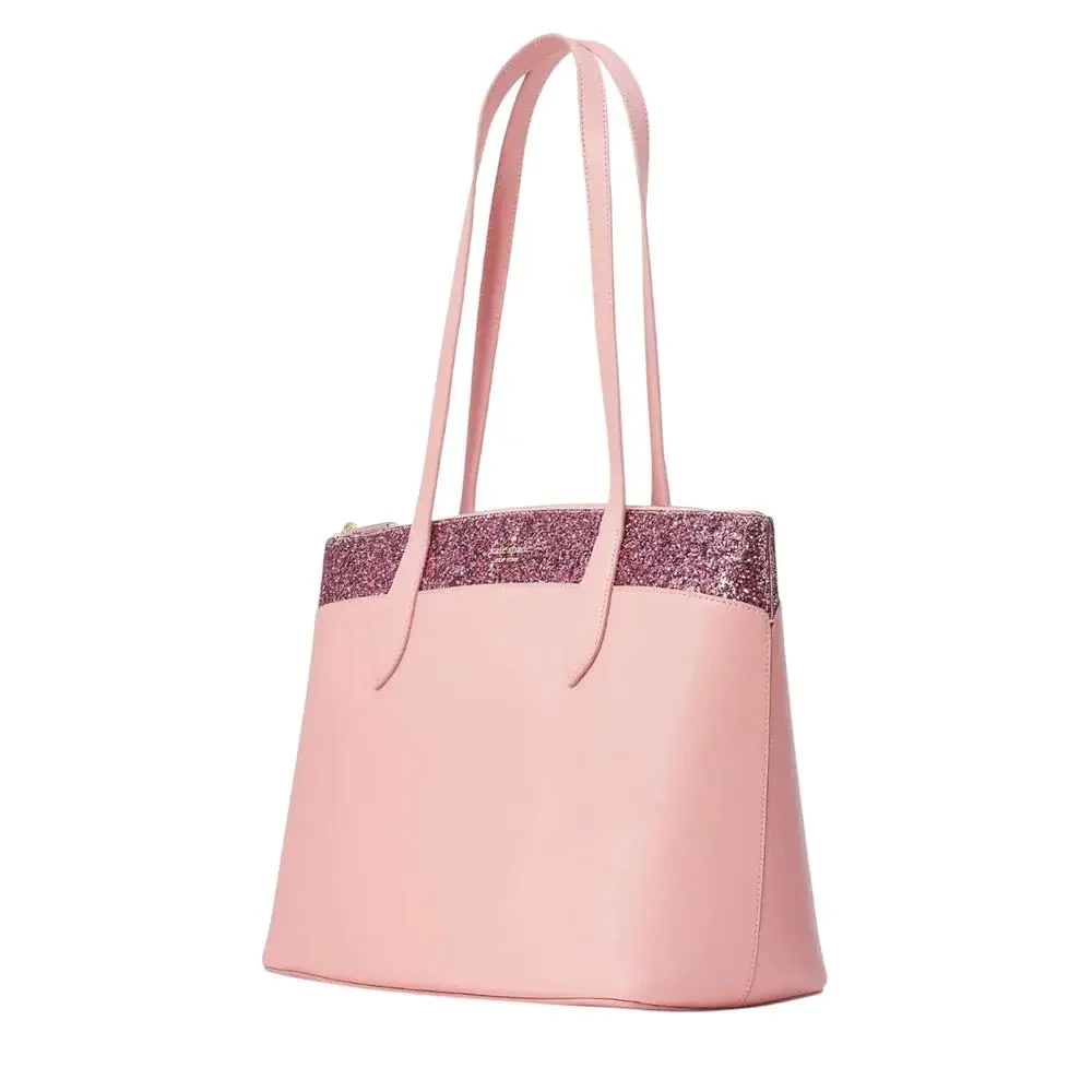 Kate Spade New York Flash Glitter Tote in Pink NWT (Style K8706)